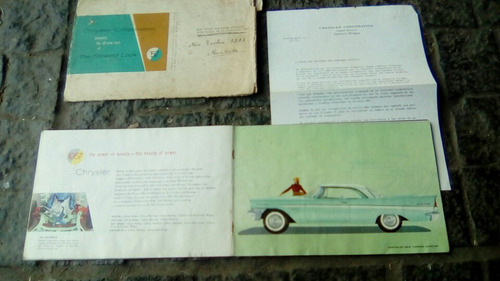Antiguo Catalogo Autos Original Año 1957 De Coleccion