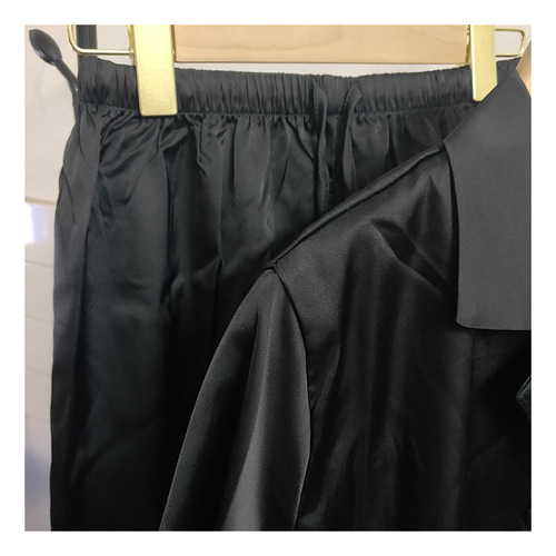 Conjunto De Pijama De Seda Satinada Para Mujer, Camisón Con
