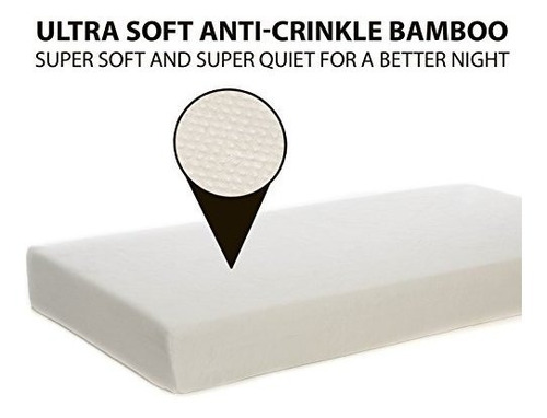 Milliard Memory Foam Cuna Colchon Impermeable Lavable Cubier