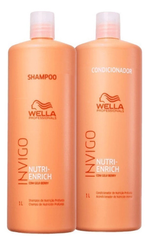 Kit Wella Invigo Nutri-enrich Duo Shampoo E Condicionador 1l