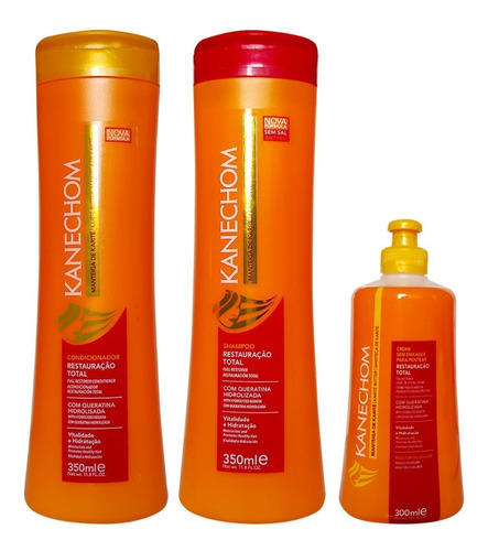 Kanechom Shampoo + Acondicionador + Crema Peinar De Karite