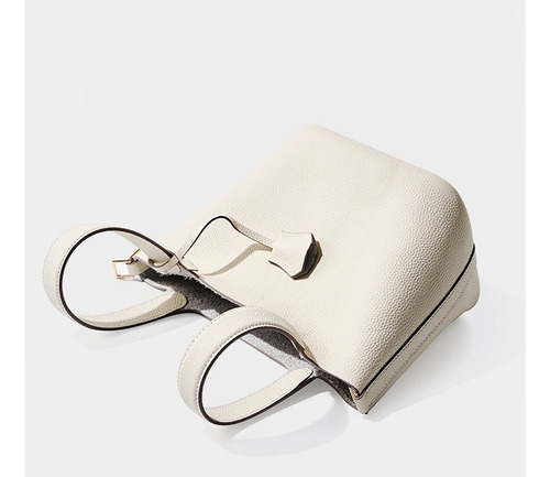 2024 Nuevo Bolso Cuero Genuino Bolso Tipo Cubo Piel Vaca