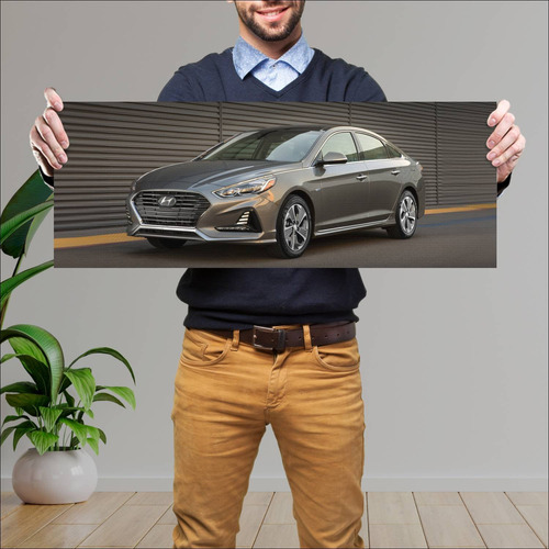 Cuadro 30x80cm Auto 2018 Hyundai Sonata Hybrid 7 142