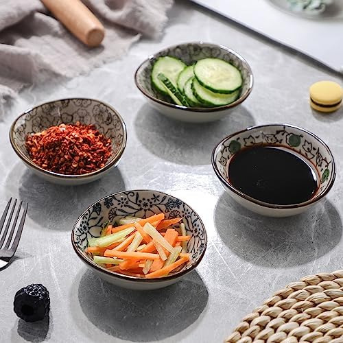 Juego De 4 Cuencos De Salsa De Soja De Estilo Japonés, Para