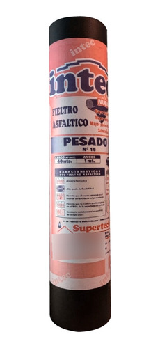 Aislante Hidrófugo Ruberoid Pesado Intec Supertech 1m X 40m