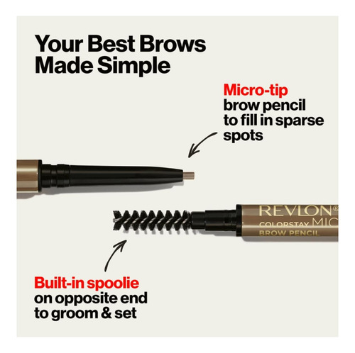 Revlon Colorstay Micro Eyebrow Pencil With Built In Spoolie