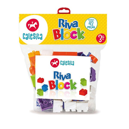 Brinquedo Para Montar Riva Block 42 Pecas Calesita