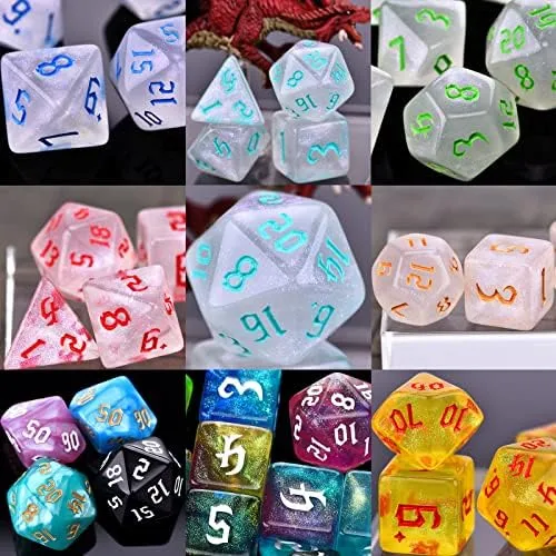 Amiven Rpg Dice Sets 30 X 7 Dados Poliédricos Dnd (210 Con Y