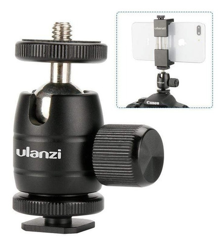 Imagen 3 de 10 de Cabezal Zapata Bola Rosca Monitor Luz Mic Rotula Ulanzi U30s