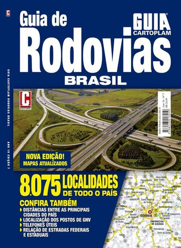 Guia Cartoplam Rodovias Brasil, de  On Line a. Editora IBC - Instituto Brasileiro de Cultura Ltda, capa mole em português, 2018