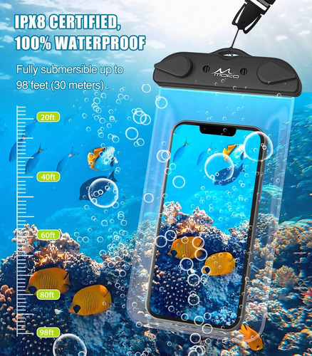 Moko Estuche Impermeable Para Telefono 2 iPhone 13 Pro 8