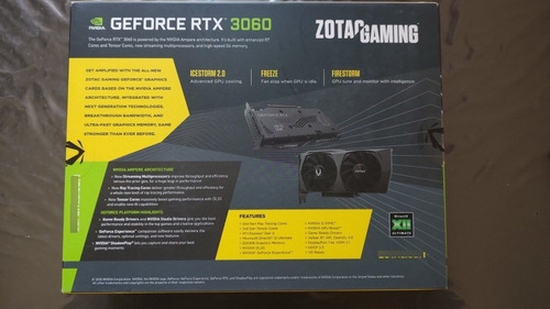 Zotac Gaming Gforce Rtx 3060 Twin Edge Oc 12gb 192bit Gddr6 (Usado)