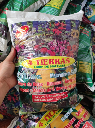 Bolsa Tierra Compost Orgánico 2,5 Litros
