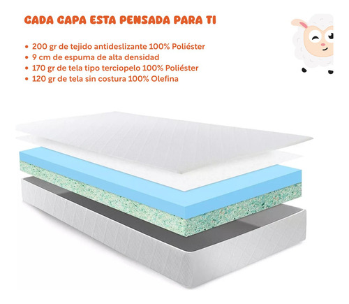 Colchón Individual Plegable Para Camping Colchoneta Portátil