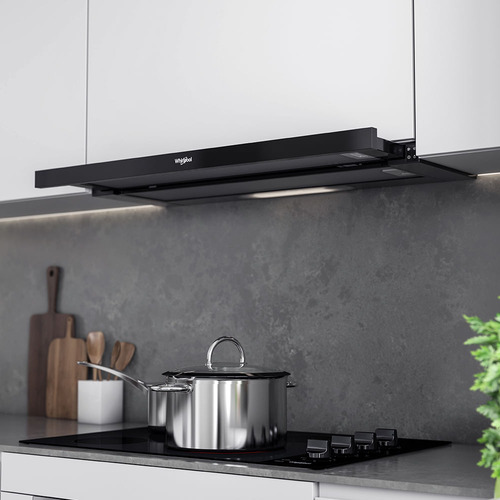 Campana Telescópica Whirlpool Retractil 60cms Wht6030b Negro