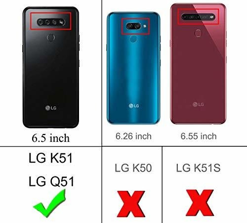 Nancheng LG K51 Funda, LG Q51/LG Reflect Funda With Ring Sta