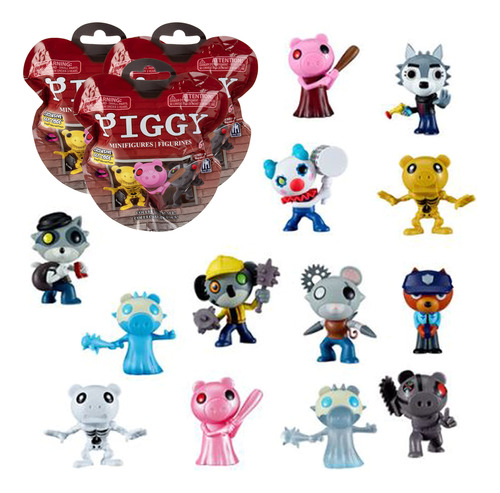 Scs Direct Piggy Blind Bag Figures - Paquete De 3, Serie 2 .