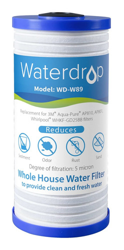 Waterdrop Ap810 Filtro Agua Para Toda Casa Repuesto 3m Aqua
