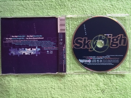 Imagen 2 de 2 de Eam Cd Maxi Single Newton Sky High 1994 Techno Eurodance