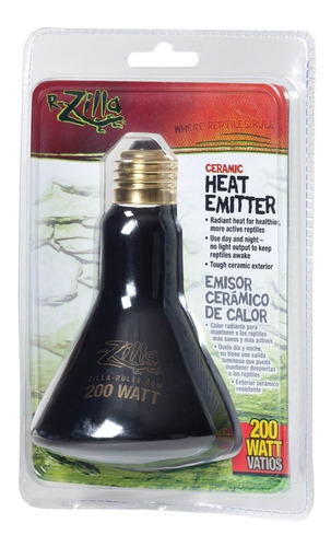 Zilla Bombillo De Calor De Cerámica 200 Watt, Reptiles