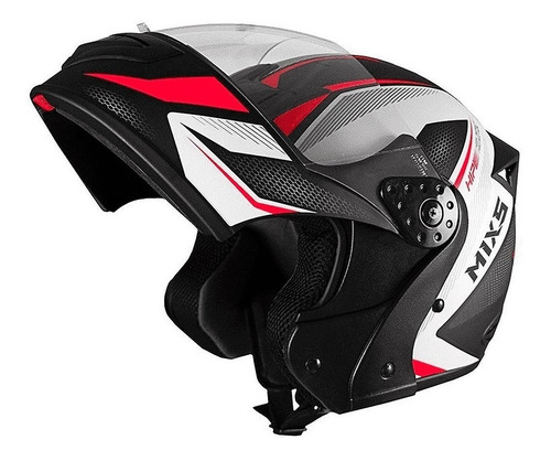 Imagem 4 de 9 de Capacete Para Moto Escamoteável Gladiator Neo Fosco Loi