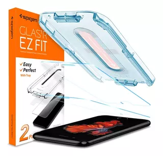 Kit 2x Pelicula Ezfit Original Spigen Glas.tr iPhone 7 E 8