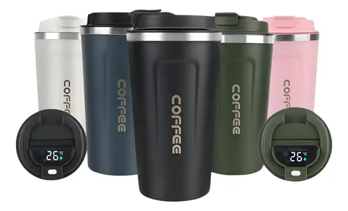 Caneca Copo Termico Coffee Inox Com Tampa Antivazamento