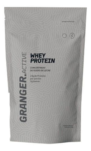 Whey Protein Granger Proteina En Polvo 24g Proteina 750g Sabor Natural