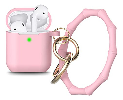 Silicona AirPods Case, Piel Cubierta Protectora B