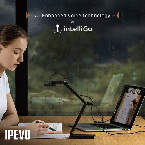 Cámara De Documentos Ipevo V4k Pro Ultra Hd Usb Con Micrófon