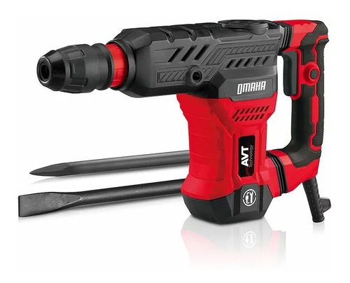 Imagen 2 de 7 de Martillo Demoledor Omaha 1300w 18j Sds Max Avt + Maletin Acc