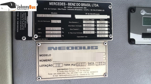 Micro Ônibus Rodoviário Neobus Thunder Ano 2010 Johnnybus