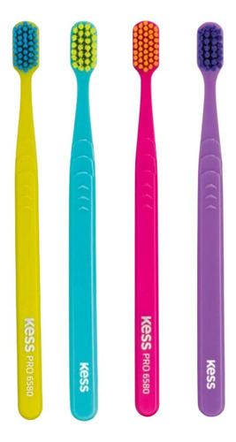 Kit Escova Dental Extra Macia Kess Pro Pocket Belliz C/4