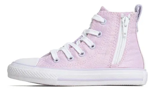 Tênis Infantil All Star Chuck Taylor Move Hi Seasonal Cano Alto Plataforma  Lavanda