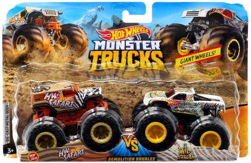 Monster Trucks Hot Wheels Demolition Safari Vs Wild Streak