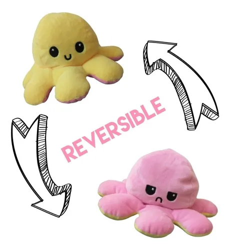 Peluche Pulpo Reversible Tik Tok Parejas Pulpito Tiktok 12cm
