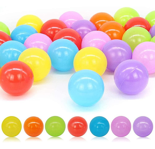 100 Bolinhas De Plástico Colorida Para Piscina - Não Amassa