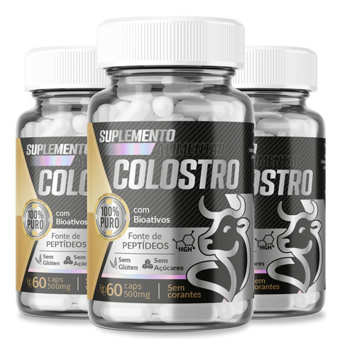 Colostro Puro Concentrado 1 Pote Envio Imediato Sem Sabor
