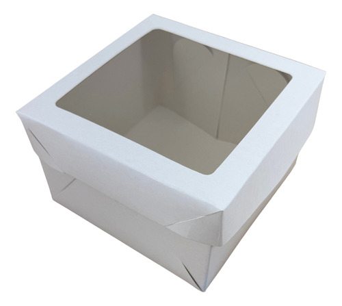 350 Caixas Quadrada Com Visor - 15x15x9cm