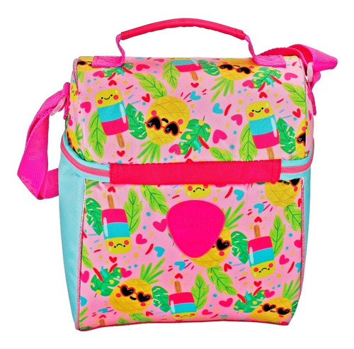 Lonchera Escolar Iridiscente Piña Wilys Kids Modelo: Wt313