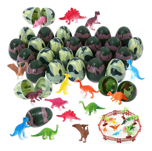 24 Huevos De Pascua Rellenos Con Mini Dinosaurio, Huevos 