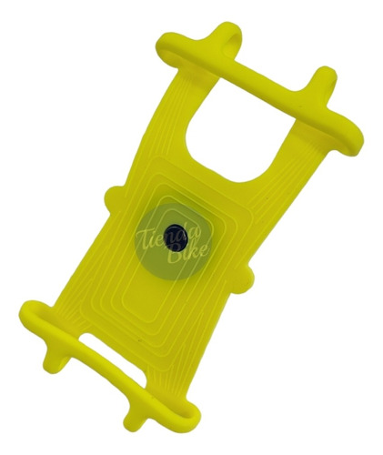 Soporte Porta Celular Amarillo Gps Para Bicicleta Silicona