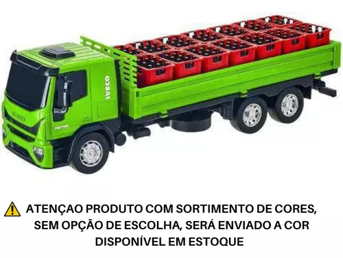 Caminhão Brinquedo Infantil Miniatura Iveco Tector Dropside