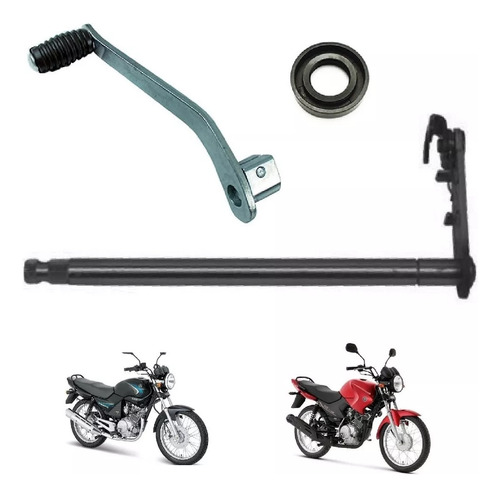 Eixo Seletor Cambio + Pedal Cambio Ybr 125 Factor 125 00-14