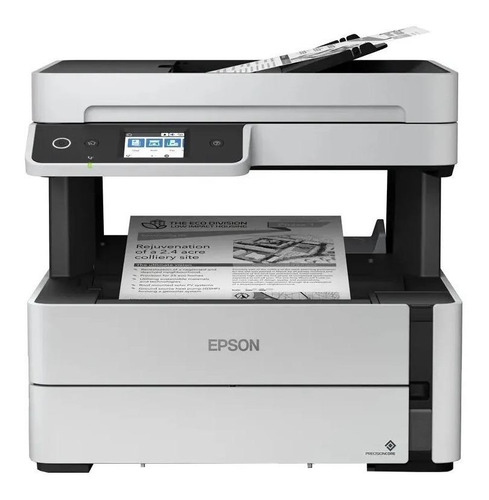 Impresora  multifunción Epson EcoTank M3170 con wifi blanca y negra 110V