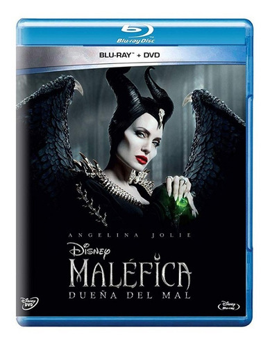 Malefica Dueña Del Mal Angelina Jolie Pelicula Bluray + Dvd