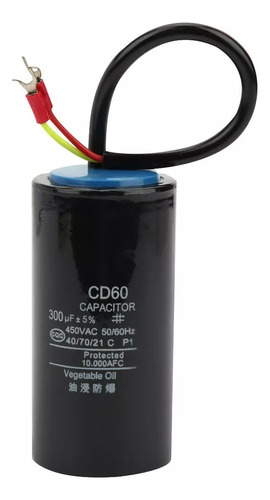 Condensador De Arranque Cd60, 450 V, 300 Uf, Número De Motor