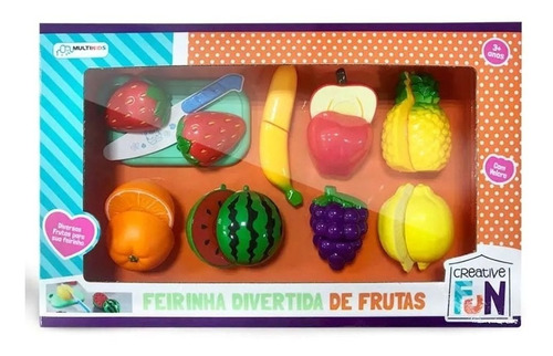 Creative Fun Mini Feirinha Divertida 8 Frutas - Multikids 