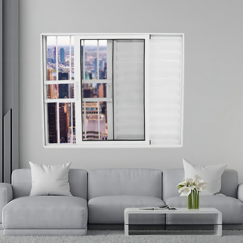Janela Veneziana De Alumínio 3 Folhas 100 X 150cm Com Ei
