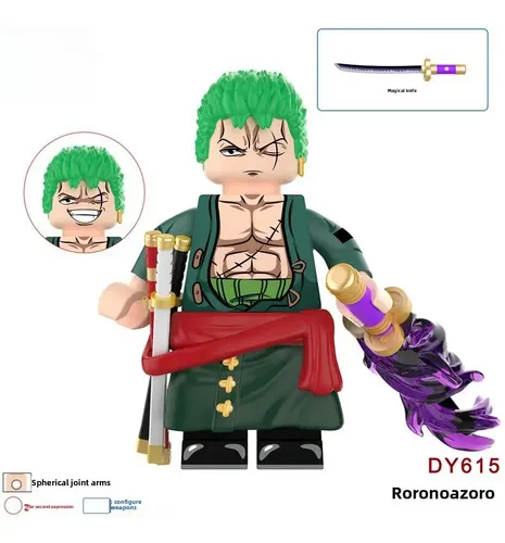 Dy615 - Opp Bag - Dy603 Blocos Mini Zoro Anime Toy | MercadoLivre